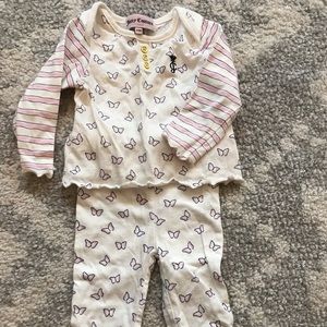 Juicy Couture 3-6 month pajamas